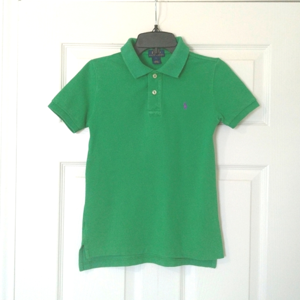 Polo Ralph Lauren Green shirt Boys size 7